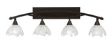 Bow 4 Light Vanity Light 39 Inch Length by Toltec - 174-9-11-39