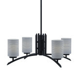 Kurve 4 Light Large Chandelier by Toltec 3704-MB-4062 - 3704-MB-4062