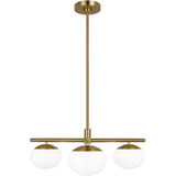 Lune 3 Light 27.38 Inch Wide Semi Flush Mount by Visual Comfort Studio - EF1063
