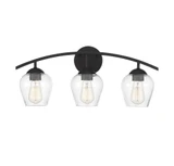 3 Light Metal Mid Century Modern Vanity Light 24 Inch Wide by Meridian - M80032