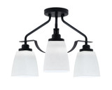 Odyssey 3 Light 15 Inch Wide Semi Flush Mount by Toltec - 2607-MB-460