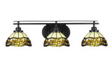 Odyssey 3 Light Vanity Light 28.75 Inch Length by Toltec - 2613-MB-9355