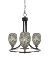 Paramount 3 Light Small Chandelier by Toltec 3403-BN-4165 - 3403-BN-4165
