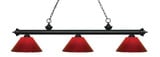 Riviera 3 Light Island/Billiard 14.25 Inch W by 14.25 Inch H by Z-Lite - 200-14RS