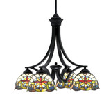 Zilo 4 Light Medium Chandelier by Toltec 568-DG-9365 - 568-DG-9365