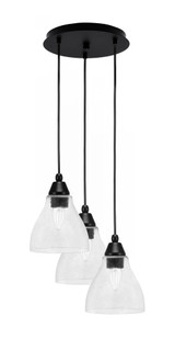 Array Three Light Medium Pendant 9.75 Inch Tall by Toltec - 1818-MB-13