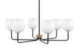 Sandia 6 Light Chandelier 11 Inch Tall and 36 Inch Wide by Toltec - 6206-11-36