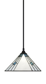 1 Light Medium Stem Hung Pendant 14 Inch Wide by Toltec - 13-BN-953