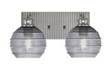 Edge 2 Light Vanity Light 15 Inch Length by Toltec - 1162-BN-4100