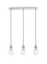 Edge 3 Light Linear Pendant 7.25 Inch Tall by Toltec - 1153-4-725-