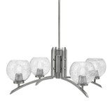 Kurve 4 Light Large Chandelier by Toltec 3704-GP-41 - 3704-GP-41