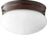 Two Light 9.75 Inch Wide Flush Mount by Quorum - 3023-8