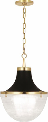 Brighton 1 Light Medium Pendant 17.75 Inch Tall by Robert Abbey - 3391