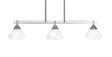 Odyssey 3 Light Oversized Linear Island Pendant 38.5 Inch Length by Toltec - 2636-385-75-385