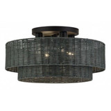 Weavington 4 Light Extra Large Semi Flush Mount 21 Inch Wide by Livex - 60049
