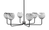 Sandia 6 Light Chandelier 10.25 Inch Tall and 35.75 Inch Wide by Toltec - 6206-1025-3575