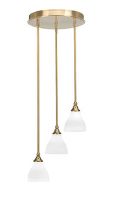 Empire 3 Light Medium Pendant 15.25 Inch Wide by Toltec - 2143-1525-115