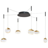 Athena 36W 6 LED Medium Pendant by Abra - 10063PN