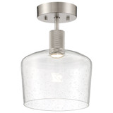 Risir Avenue 9W 1 LED 9 Inch Wide Steel Semi Flush Mount - 4-BEL-1265460