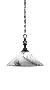 Elegante 1 Light Large Pendant 16 Inch Wide by Toltec - 82-16-1475
