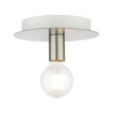 Hillview 1 Light 8 Inch Wide Flush Mount by Livex - 45871