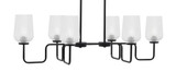 Sandia 6 Light Island 12.5 Inch Tall and 41 Inch Length by Toltec - 6236-125-41