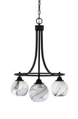 Paramount 3 Light Small Chandelier by Toltec 3413-6 - 3413-6