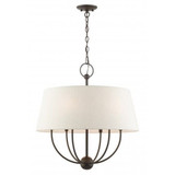 Cartwright 6 Light Large Pendant by Livex - 49446