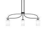 Cavella 3 Light Square Glass Island Pendant by Toltec - 3936-MB-530