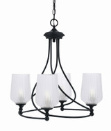 Capri 4 Light Medium Chandelier by Toltec 904-BN-4250 - 904-BN-4250