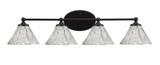 Capri 4 Light Vanity Light 32.25 Inch Wide by Toltec - 5914-32258