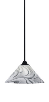 Paramount 1 Light Stem Hung Medium Pendant 12 Inch Wide by Toltec - 3401-MB-306
