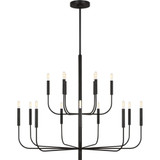 Brianna 15 Light Oversized 2 Tier Chandelier by Visual Comfort Studio - EC10015