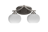Zilo 2 Light Vanity Light 8.75 Inch Tall by Toltec - 552-1575-875