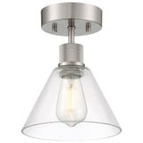 Port Nine 9W 1 LED 11 Inch Length Semi Flush Mount by Access - 63146LEDDLP-BS