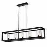 Smyth 5 Light Oversized Linear Pendant by Golden - 2073-LP