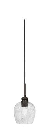 Edge 1 Light Steel Small Cord Pendant 10.75 Inch Tall by Toltec - 1152-6-10.75