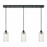 Crown Point 3 Light Cord Hung Linear Pendant 36.88 Inch Wide by Innovations - 123B-3P-G434-7