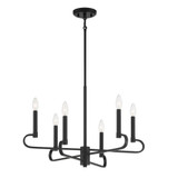 Summit 6 Light Medium Chandelier by Designers Fountain - D269C-6CH-MB
