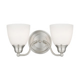 Somerville 2 Light Vanity Light 15.25 Inch Wide by Livex - 13672