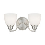 Somerville 2 Light Vanity Light 15.25 Inch Wide by Livex - 13672