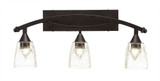Bow 3 Light Vanity Light 26.5 Inch Length by Toltec - 173--1125-265