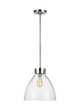 Garrett 1 Light Medium Pendant 14.75 Inch Tall by Visual Comfort Studio - CP1121