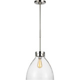 Garrett 1 Light Medium Pendant 14.75 Inch Tall by Visual Comfort Studio - CP1121