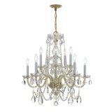 Traditional Crystal 10 Light Medium Chandelier by Crystorama 1130 - 1130