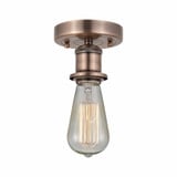 Bare Bulb 1 Light 2 Inch Wide Semi Flush Mount by Innovations - 616-1F-BARE