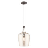 Art Glass 1 Light Small Pendant by Livex - 41226