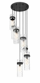 Fontaine 7 Light Chandelier 15 Inch Tall and 19.5 Inch Wide By Z-Lite - 7002P5-7R