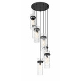 Fontaine 7 Light Chandelier 15 Inch Tall and 19.5 Inch Wide By Z-Lite - 7002P5-7R