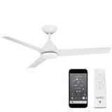Mocha 3 Blade Ceiling Fan 13 Inches Tall and 54 Inches Wide by WAC  - F-001